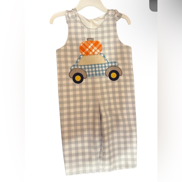 🎃 Natalie Grant Baby Pumpkin Smocked Longall 👶 - Picture 1 of 7